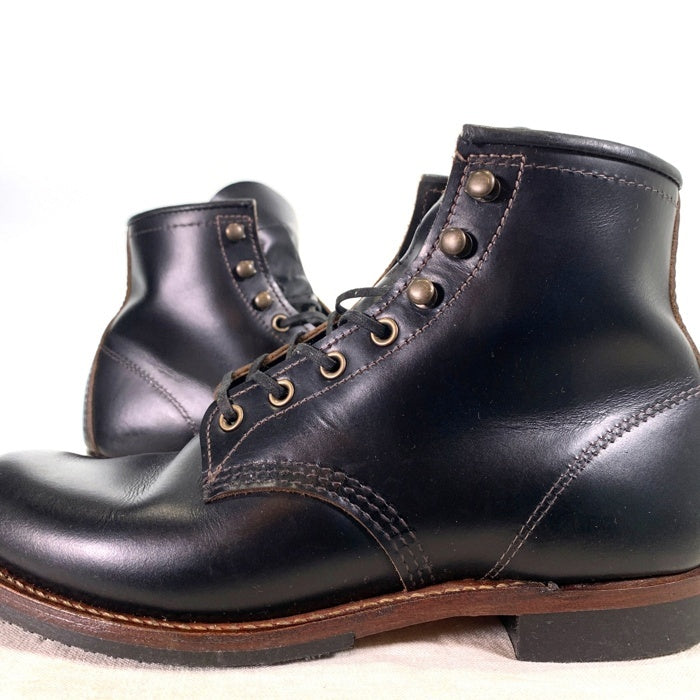 RED WING レッドウィング ベックマン フラット ボックス 6 INCH ブーツ 9060 ブラック 茶芯 USA製 Size US8.5 (26.5cm) 福生店