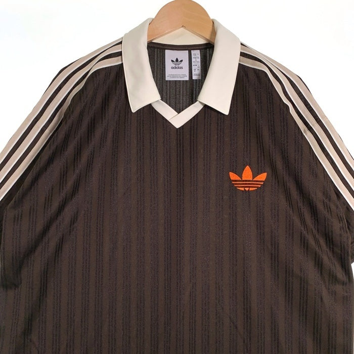 adidas アディダス U FOOTBALL JERSEY TEE フットボールジャージ Tシャツ ブラウン JX3851 Size JP 2XL 福生店