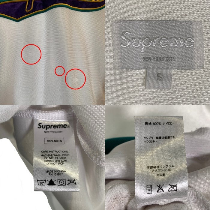 SUPREME シュプリーム 16AW Baseball Warm Up Top ベースボール ウォームアップ トップ ホワイト パープル グリーン Size S 福生店