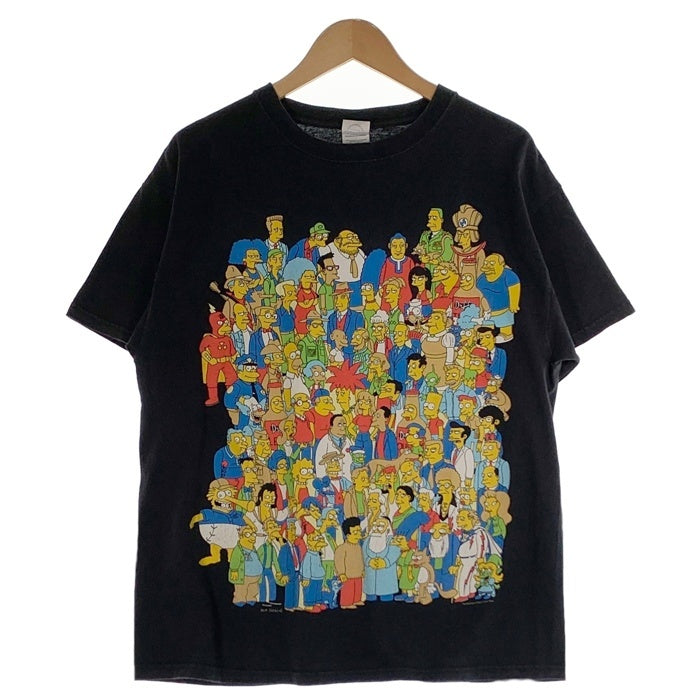 00's The Simpsons シンプソンズ プリントTシャツ ブラック DELTA 2007 Size L 福生店