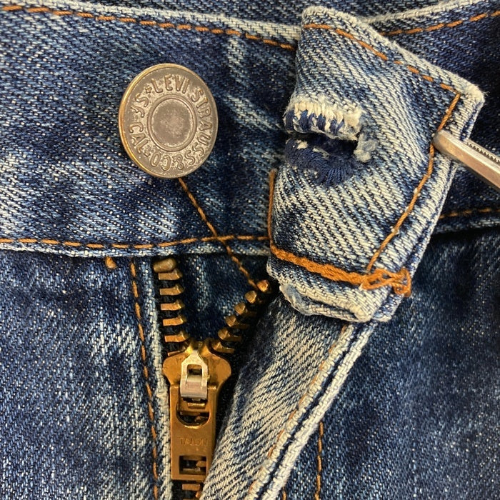 Levi’s リーバイス 502XX ボタン裏J09 日本製 BIG E復刻 赤耳 TALON デニムパンツ インディゴ size- 瑞穂店
