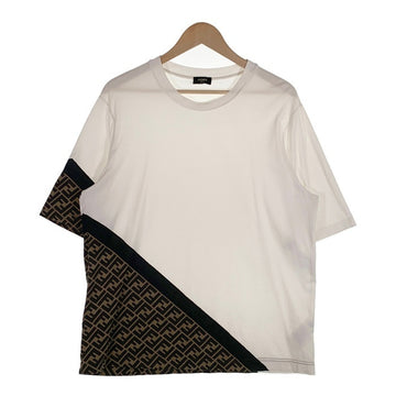 FENDI フェンディ 23SS FF ズッカ柄 オーバーサイズ 半袖 Tシャツ ホワイト FAF682AN68 Size XL 福生店