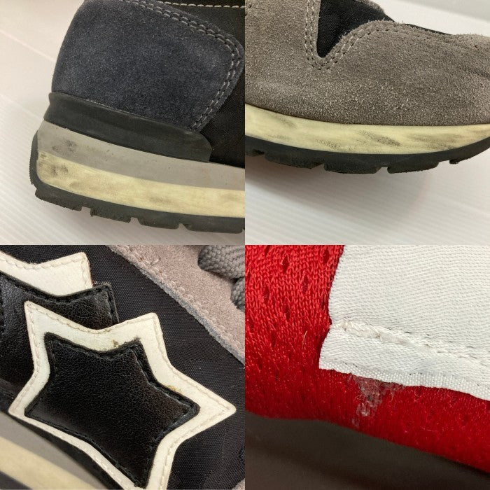 Atlantic STARS アトランティックスターズ スニーカー ブラック×グレー×レッド Size23.5cm 瑞穂店