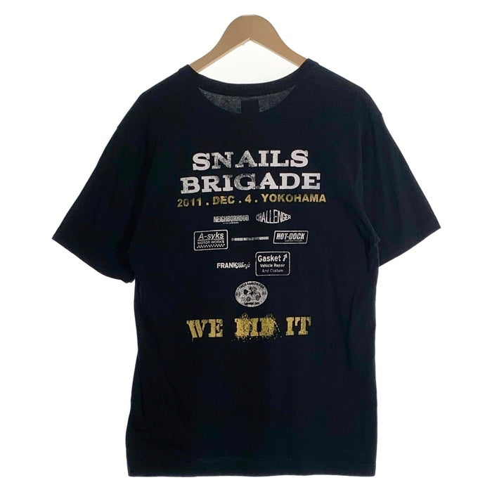 NEIGHBORHOOD ネイバーフッド SNAILSBLIGADE 2011 横浜 ホットロッドショー 半袖 Tシャツ ブラック Size L 福生店
