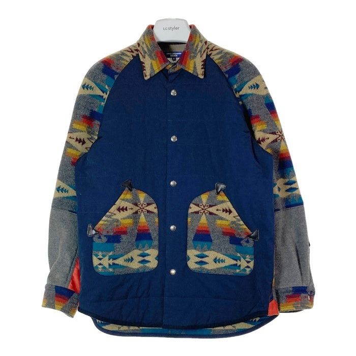 JUNYA WATANABE MAN ジュンヤワタナベ マン WJ-B002 AD2022 PENDLETON ペンドルトン ネイティブ柄 シャツジャケット ネイビー sizeS 瑞穂店