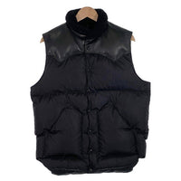 Rocky Mountain Featherbed ロッキーマウンテン Christy Vest クリスティベスト ダウン レザーヨーク ブラック ナイロン Size 42 福生店