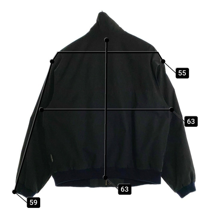 90's PACIFIC TRAIL パシフィックトレイル ジップアップ リブジャケット ポリコットン ブラック Size M 福生店