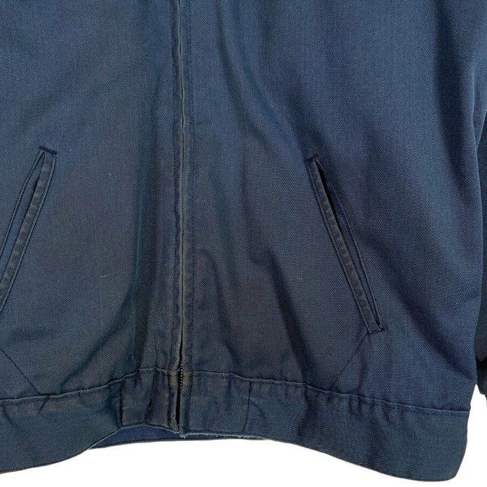 80-90's Dickies ディッキーズ チノツイル ワークジャケット ネイビー 内フリース Size M-R 福生店