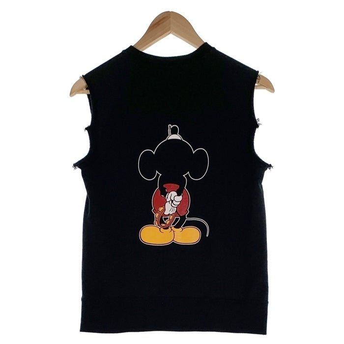 NUMBER(N)INE ナンバーナイン Disney ディズニー ミッキーマウスプリント ノースリーブスウェット ブラック Size 1 福生店