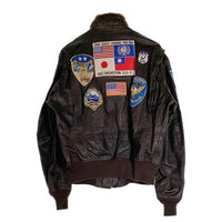 COCKPIT USA コックピット G-1 TOP GUN トップガン ゴートスキン レザーフライトジャケット ブラウン Z201036TW Size 40 福生店