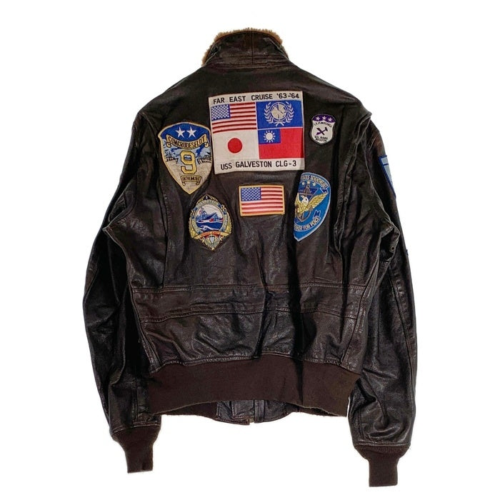COCKPIT USA コックピット G-1 TOP GUN トップガン ゴートスキン レザーフライトジャケット ブラウン Z201036TW Size 40 福生店