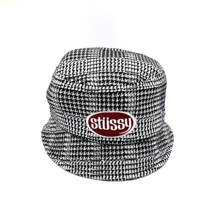 STUSSY ステューシー Lola Plaid Knit BuketHat バケットハット ブラック sizeXS 瑞穂店
