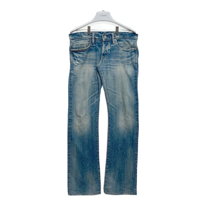 HYSTERIC GLAMOUR ヒステリックグラマー USED加工 スタッズ ブーツカット デニムパンツ ジーンズ インディゴ 0293AP12 Size 30 瑞穂店