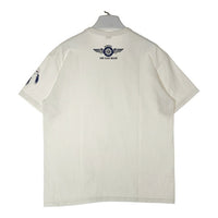 THE FLAT HEAD フラットヘッド 袖プリント Tシャツ ホワイト size42 瑞穂店