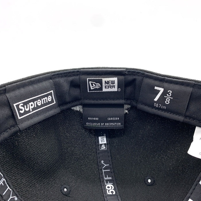 SUPREME シュプリーム 21AW NEW ERA ニューエラ 59FIFTY Undisputed Box Logo Cap ボックスロゴ ベースボールキャップ ブラック Size 7 3/8 (58.7cm) 福生店