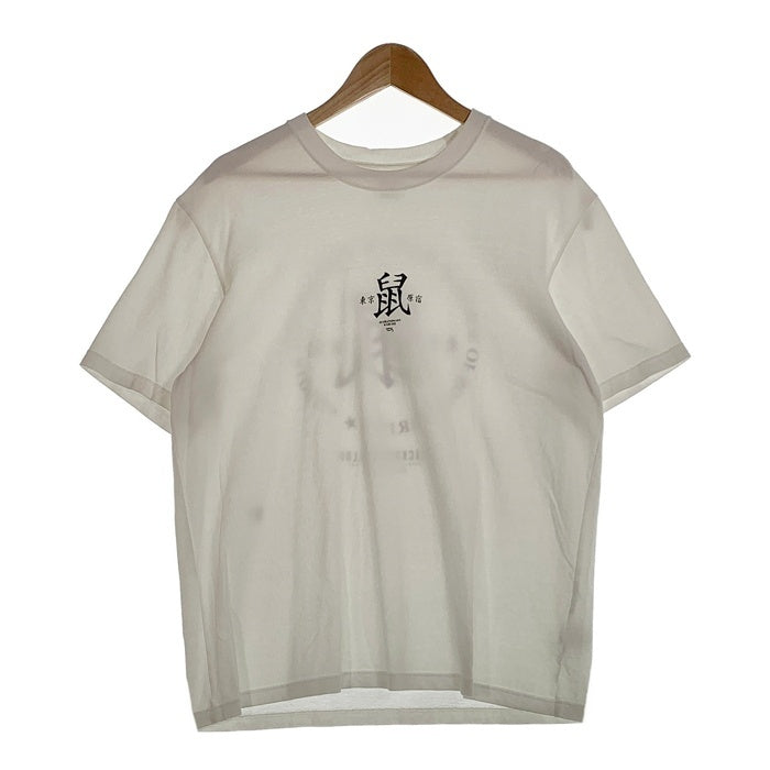 RATS ラッツ 25SS 鼠TEE プリントTシャツ 東京 原宿 コットン キュプラ ホワイト 25RT-0603 Size M 福生店