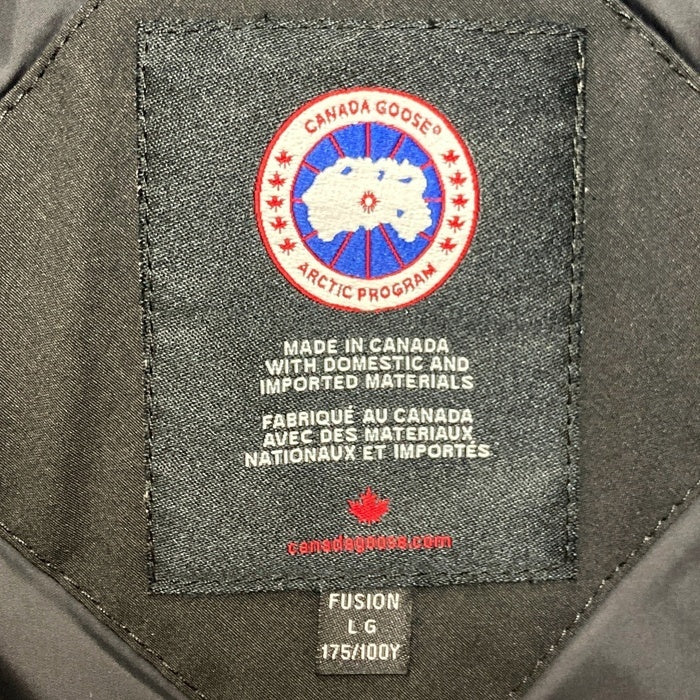 CANADA GOOSE カナダグース WYNDHAM PARKA ウィンダムパーカ ファー ダウンジャケット ブラック 3808MA サザビーリーグ Size FUSION L 瑞穂店