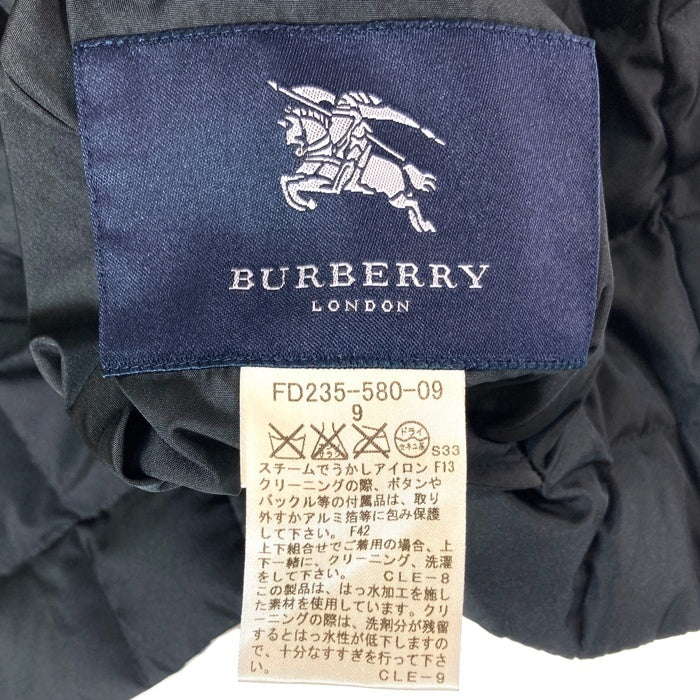 BURBERRY LONDON バーバリーロンドン リバーシブル ノバチェック 裏地キルティング ダウンベスト ベージュ size9 瑞穂店