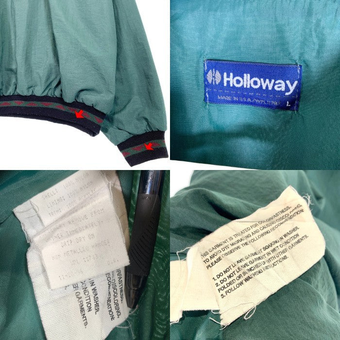 Holloway ナイロン プルオーバートップ グリーン USA製 Size L 福生店