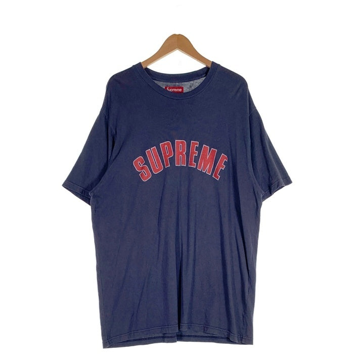 SUPREME シュプリーム 24SS Cracked Arc S/S Tee クラックドアーチロゴ ショートスリーブTシャツ プリント USED加工 ネイビー Size XXL 福生店