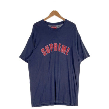 SUPREME シュプリーム 24SS Cracked Arc S/S Tee クラックドアーチロゴ ショートスリーブTシャツ プリント USED加工 ネイビー Size XXL 福生店