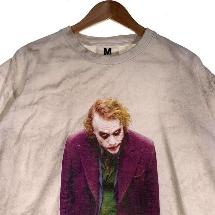 M エム THE DARK KNIGHT JOKER ダークナイト ジョーカー ヴィンテージ加工 プリントTシャツ ホワイト MTDK-TS01 Size L 福生店