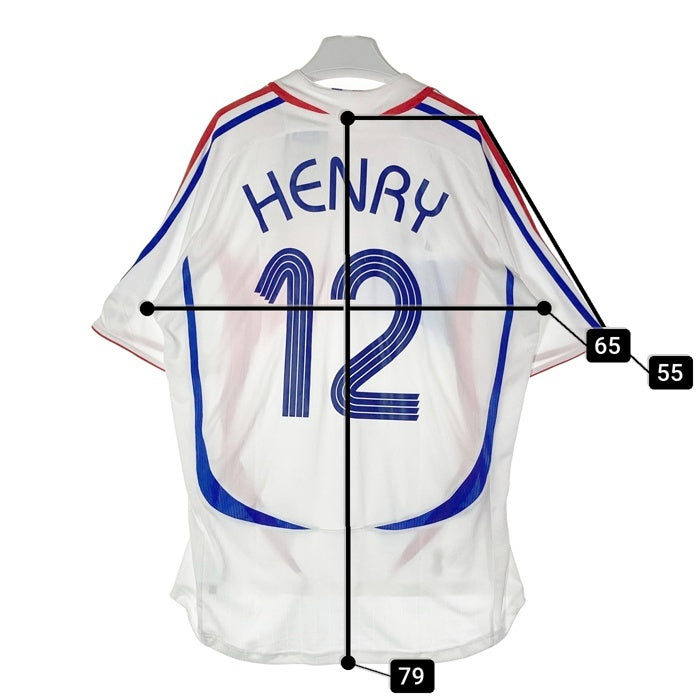 adidas アディダス H8512 フランス代表 06/07 アウェイ ユニフォーム＃12 アンリ ホワイト sizeXL 瑞穂店