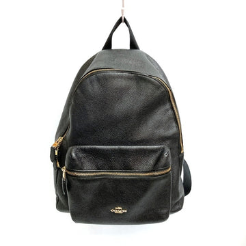 COACH コーチ M1657-F38288 レザー リュック ブラック※擦れあり 瑞穂店