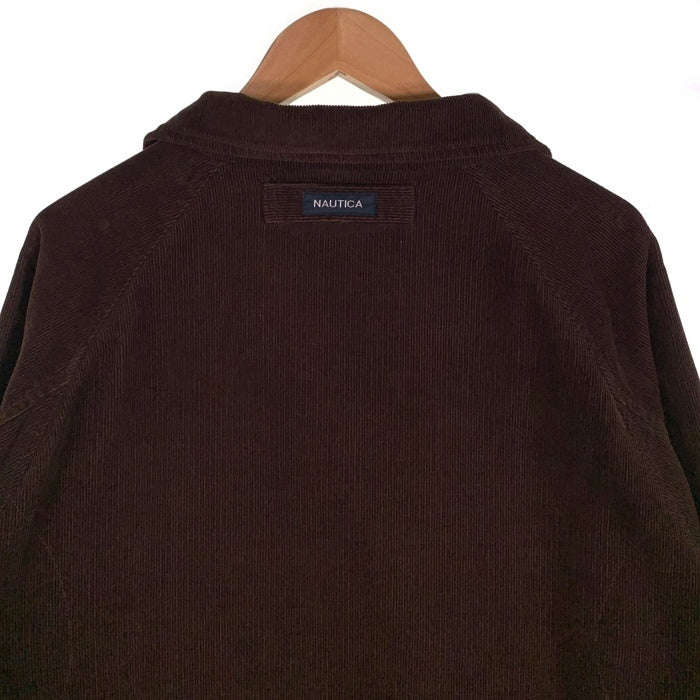 NAUTICA ノーティカ コーデュロイ ジップアップ ブルゾン ブラウン NMJ6201 Size XL 福生店