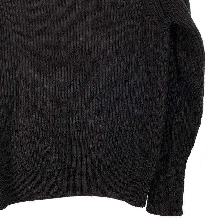 ANDERSEN ANDERSEN アンデルセンアンデルセン タートルネック ハイネック ウール リブニットセーター ブラック フィンガーホール Size XS 福生店