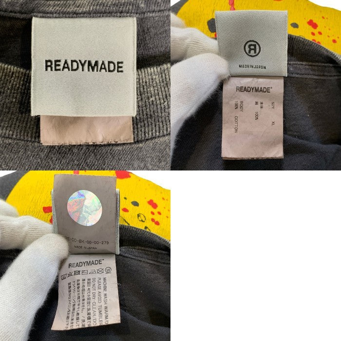 READYMADE レディメイド SS T-SHIRT SMILE/BLACK スマイル プリントTシャツ ブラック RE-CO-BK-00-00-279 Size XL 福生店