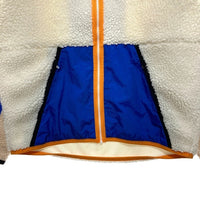 NIKE ナイキ ジップアップ フリースジャケット ホワイト ベージュ ブルー BV3722-133 Size XL 瑞穂店