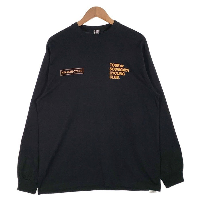 KINASHI CYCLE 木梨サイクル TOUR de SOSHIGAYA プリント ロングスリーブTシャツ ブラック Size L 福生店