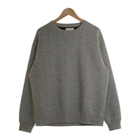 MCM by PHENOMENON エムシーエム バイ フェノメノン Reflective Monogram Sweat Shirt リフレクティブ モノグラム クルーネック スウェットトレーナー グレー MHAASJP01EG00L SizeL 福生店