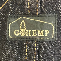 GO HEMP ゴーヘンプ デニム オーバーオール ブラック size2 瑞穂店