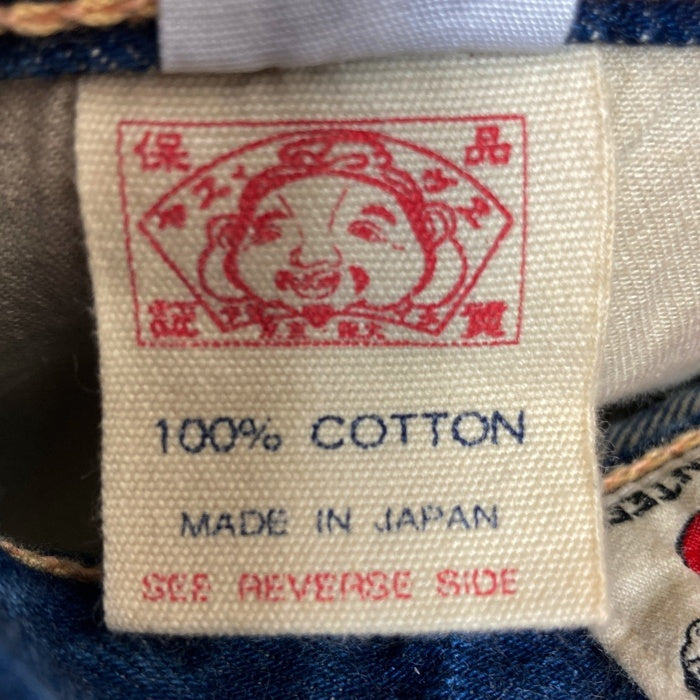 EVISU PARIS エヴィス ボタンフライ デニムパンツ ジーンズ インディゴ 白カモメペンキ Size 36 瑞穂店