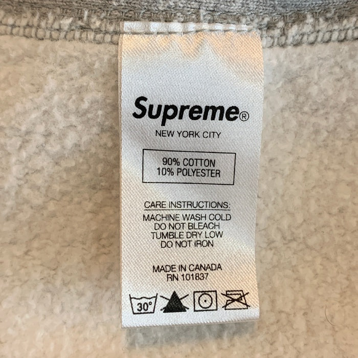 SUPREME シュプリーム 19AW Bandana Box Logo Hooded Sweatshirt バンダナボックスロゴ スウェットパーカー グレー Size L 福生店