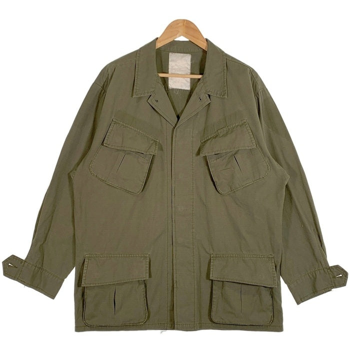 U.S.ARMY 米軍 ジャングルファティーグ ミリタリージャケット リップストップ オリーブ Size L 相当 福生店