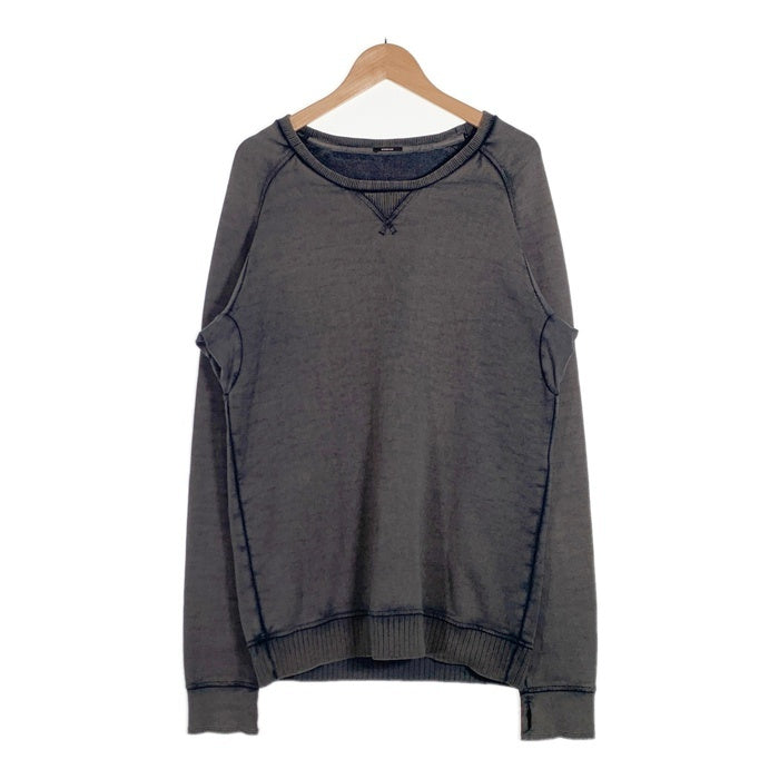 DENHAM デンハム CARVER SWEAT VRF 加工 クルーネックスウェットトレーナー フェードブラック Size M 福生店