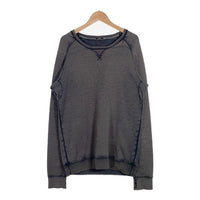 DENHAM デンハム CARVER SWEAT VRF 加工 クルーネックスウェットトレーナー フェードブラック Size M 福生店