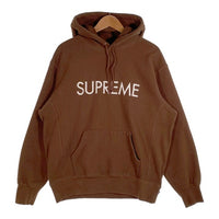 SUPREME シュプリーム 22AW Capital Hooded Sweatshirt キャピタル プルオーバースウェットパーカー ブラウン 刺繡 Size M 福生店