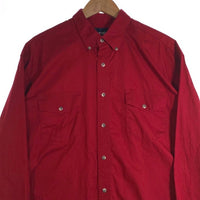 Wrangler ラングラー Painted Desert Basic Western Shirt 長袖 ボタンダウン ウエスタン シャツ バーガンディー Size XL 福生店
