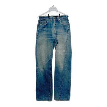 DENIME ドゥニーム 推定旧ドゥニーム コインポケット耳付き Vステッチ 月桂樹ボタン セルビッジ デニムパンツ ライトインディゴ size- 瑞穂店