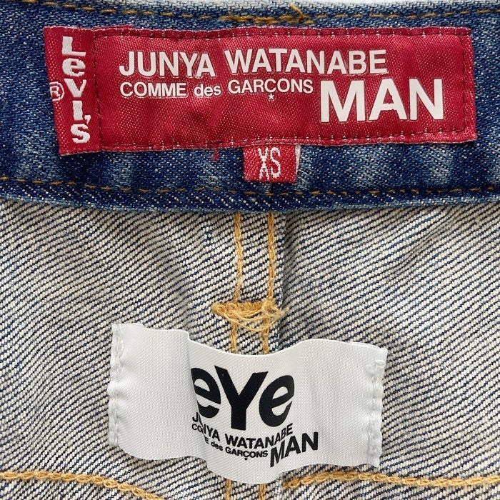 eye JUNYA WATANABE COMME des GARCONS MAN ジュンヤワタナベ コムデギャルソンマン Levi's リーバイス WC-P909 AD2018 510 パッチワーク デニムパンツ ジーンズ インディゴ SizeS 瑞穂店