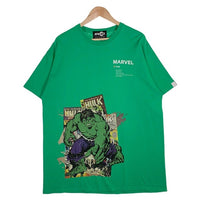 ATMOS LAB アトモスラボ MARVEL マーベル HULK ハルク プリントTシャツ グリーン Size XL 福生店