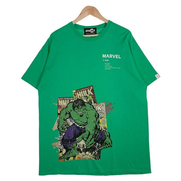 ATMOS LAB アトモスラボ MARVEL マーベル HULK ハルク プリントTシャツ グリーン Size XL 福生店
