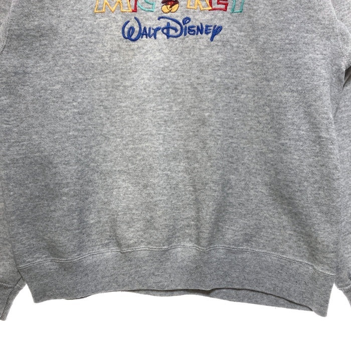 Hanes ヘインズ メキシコ製 90's MICKEY WALT DISNEY スウェットトレーナー グレー sizeM 瑞穂店