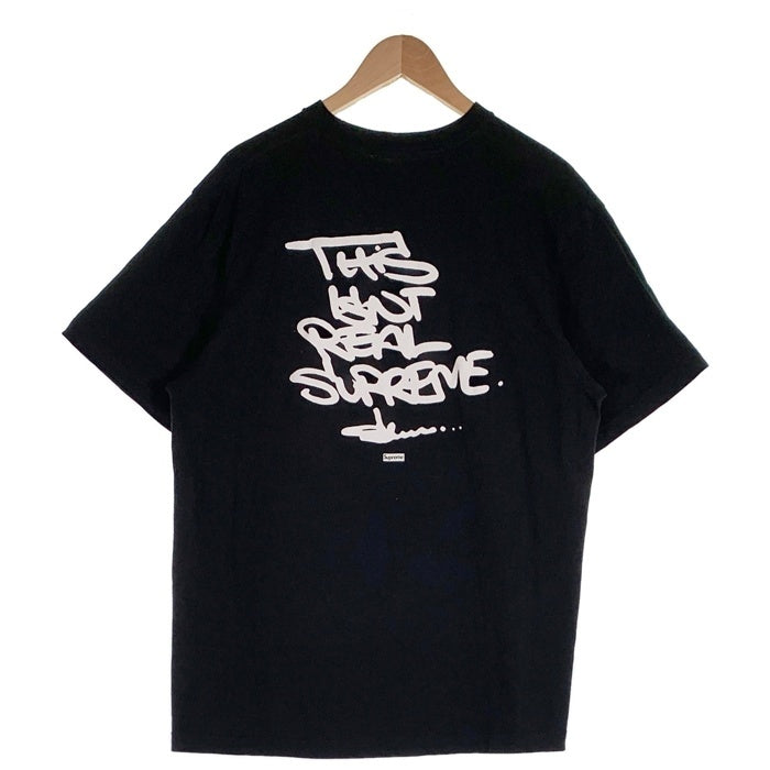 Olaolu Slawn オラオル・スローン Box Logo Tee THIS IS NOT SUPREME ボックスロゴプリントTシャツ ブラック Size XL 福生店
