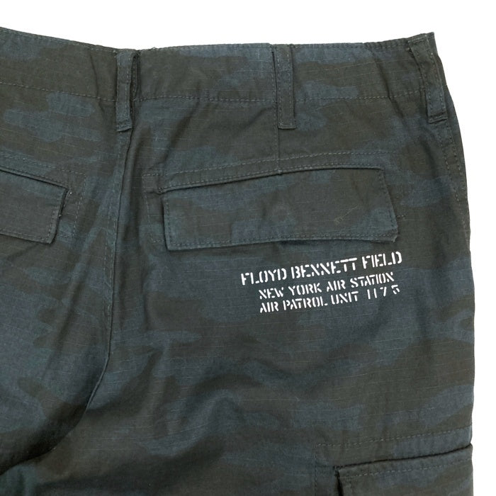 AVIREX アヴィレックス 783-7110002 リップストップ ファティーグ カーゴパンツ 迷彩 ブラックブルー sizeM 瑞穂店