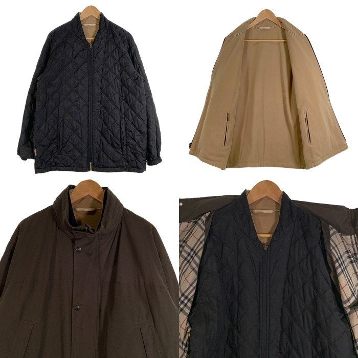 BURBERRY LONDON バーバリーロンドン コットン ポリエステル ハーフコート カーキ キルティングライナー付 BBN05-116-76 Size LL 福生店